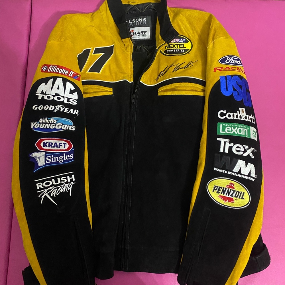 Nascar Yellow and Black Racing Jacket